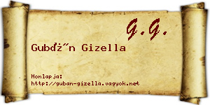 Gubán Gizella névjegykártya