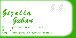 gizella guban business card